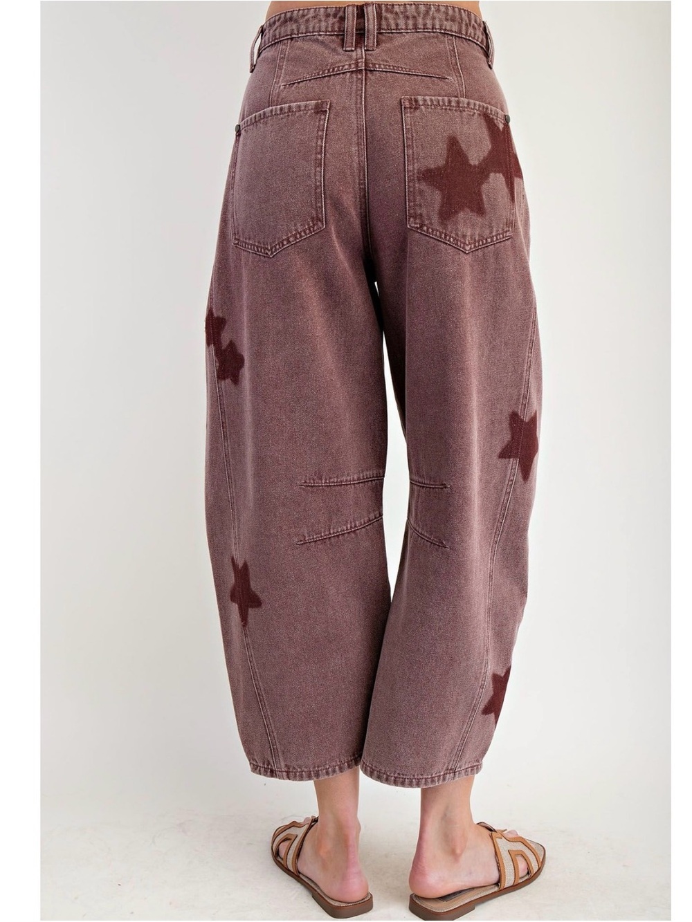 ⭐️Easel Barrel Faded Star Print Jeans⭐️ - Picture 2 of 6